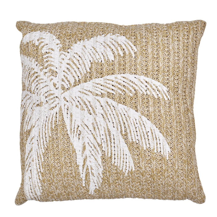 PALM TREE RAFFIA CUSHION 40X40CM M6