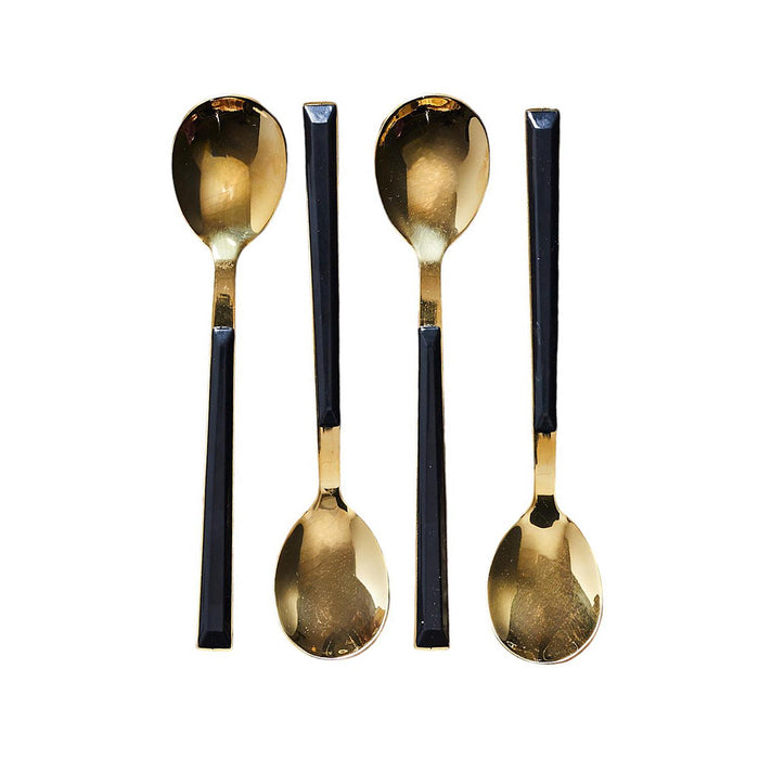 DESSERT SPOON BLACK X4 CHARLOTTE M8