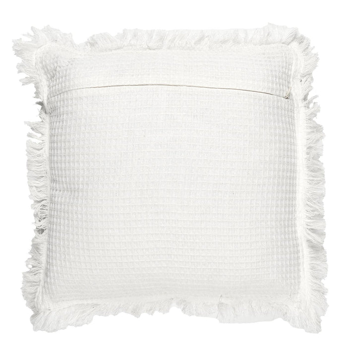 IVORY WAFFLE CUSHION 40X40CM M6
