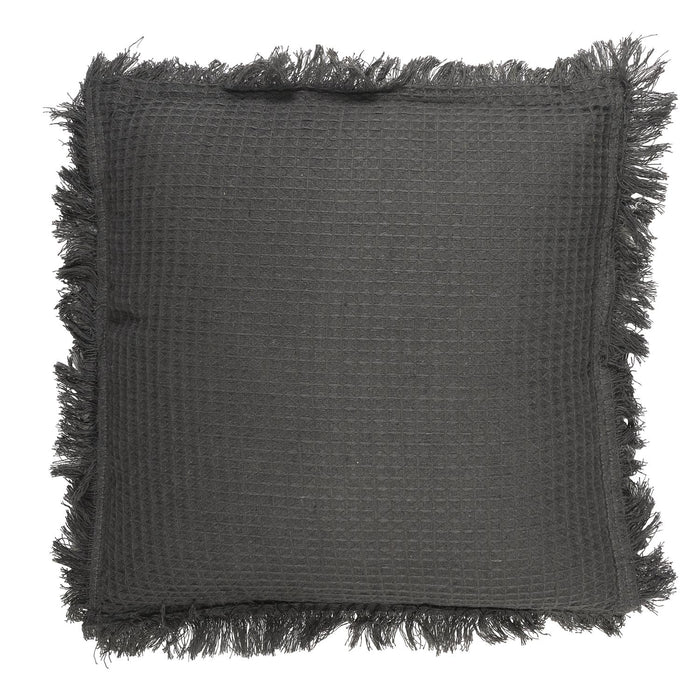 ANTHRACITE WAFFLE CUSHION 40X40CM M6