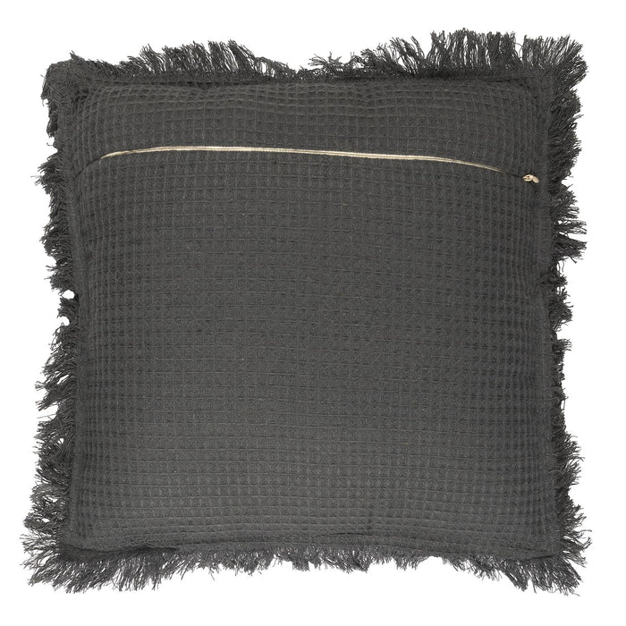 ANTHRACITE WAFFLE CUSHION 40X40CM M6