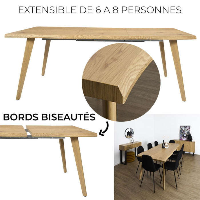 EXTENDABLE TABLE 6 TO 8 PEOPLE CALYPSO M1