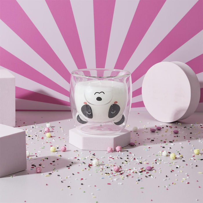 1 piece - SCENTED CANDLE GLASS DOUBLE WALL KAWAII M12 - for color option contact us on 03 46 45 47