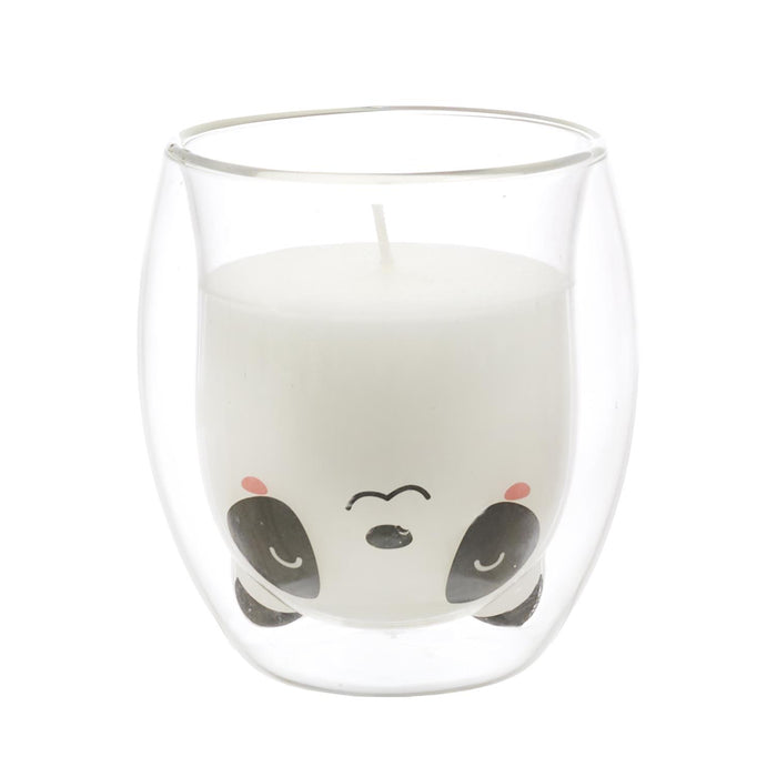 1 piece - SCENTED CANDLE GLASS DOUBLE WALL KAWAII M12 - for color option contact us on 03 46 45 47