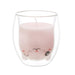 1 piece - SCENTED CANDLE GLASS DOUBLE WALL KAWAII M12 - for color option contact us on 03 46 45 47