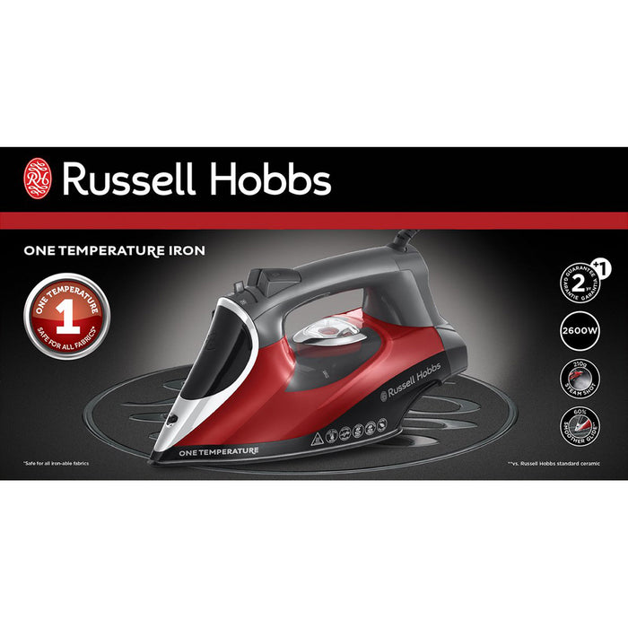 Russell Hobbs Steam Iron 2600W, 350Ml Red-Black 25090-56