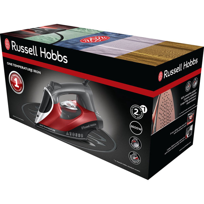 Russell Hobbs Steam Iron 2600W, 350Ml Red-Black 25090-56