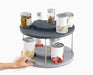 CupboardStore™ 2-tier Grey Rotating Organiser