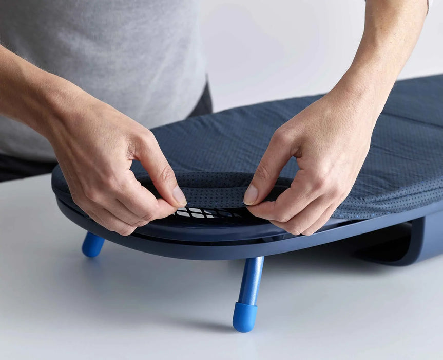 Pocket Plus Folding Blue Ironing Board with Advanced Cover