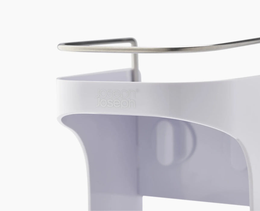 capsule 2 tier shower shelf white