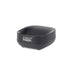 slim compact soap dish black