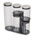 PODIOUM 100 5 PCS GLASS STORAGE JAR SET