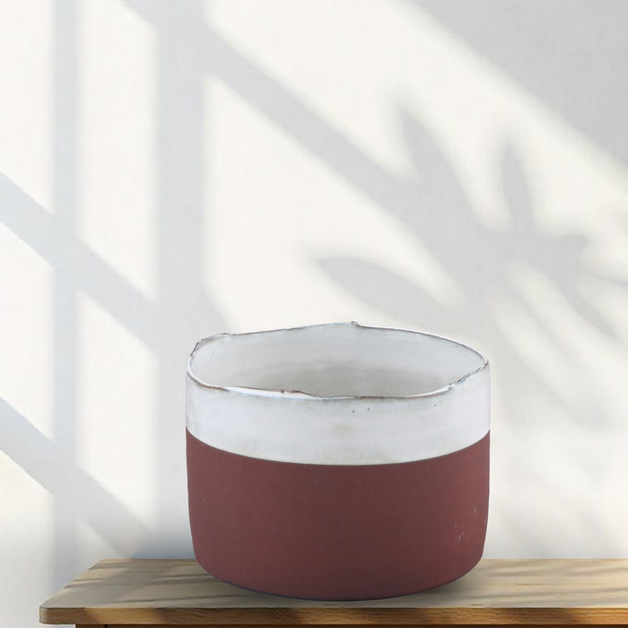 Serving Baking pot Ceramic OffWhite DIA 2