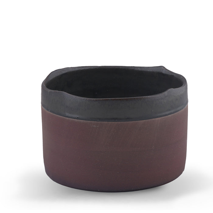 Serving Baking pot Ceramic Black DIA 20.5