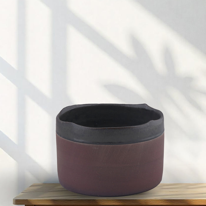 Serving Baking pot Ceramic Black DIA 20.5