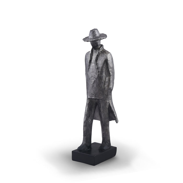 Person W Hat Resin Grey