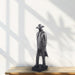 Person W Hat Resin Grey
