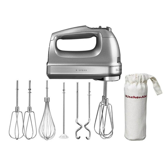 KitchenAid 9 Speed Hand Mixer Empire Silver  -  5KHM9212ECU