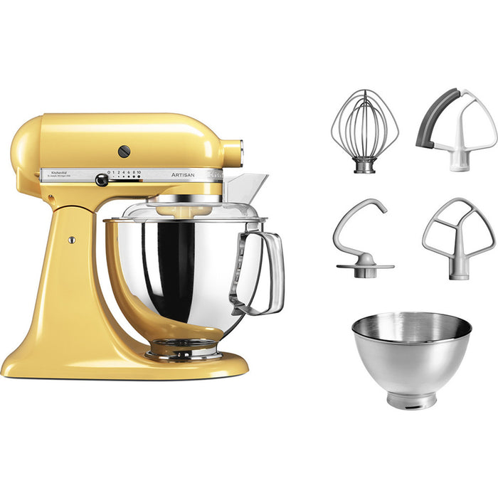 KitchenAid Artisan Series 4.8 L Tilt-Head Stand Mixer, Majestic Yellow -  5KSM175PSEMY