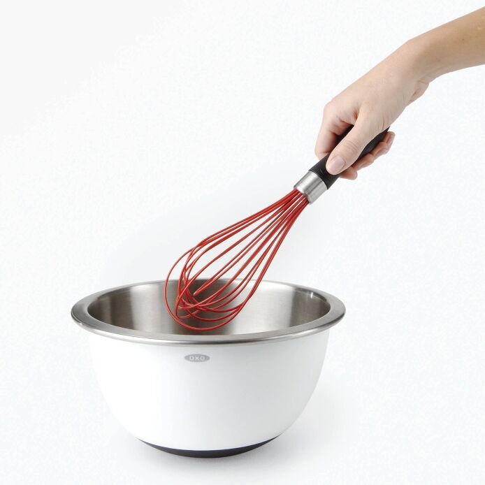 11 INCH SILICONE BALLOON WHISK-RED