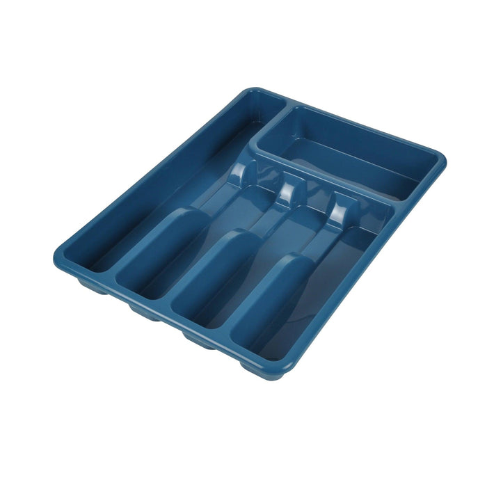 LUXERY PLASTIC CUTLERY TRAY BLUE