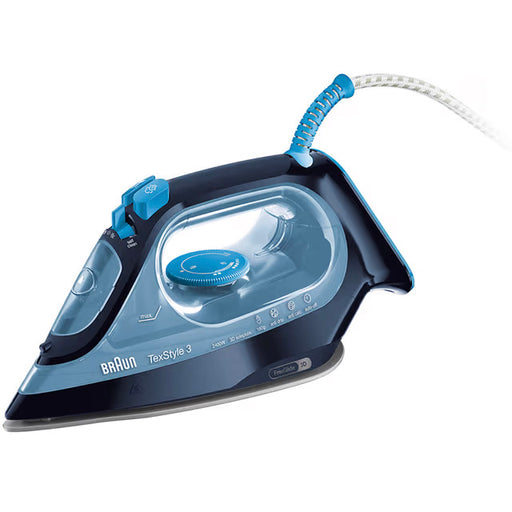 Braun TexStyle 3 SI 3050 BL Dry & Steam iron Ceramic soleplate 2400 W Blue