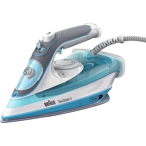 Braun TexStyle 5 SI 5006 BL Dry & Steam iron Ceramic soleplate 2600 W Blue, Grey, White