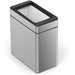 Profile open bin 10litre brushed steel