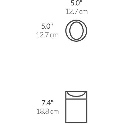 Table top bins 1.5litre FPP brushed steel