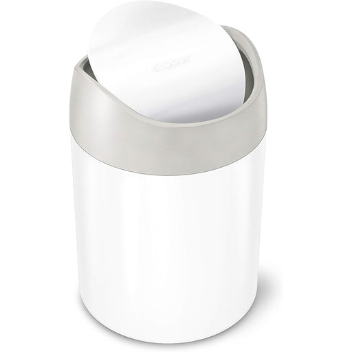 1.5 L Mini Bin, White Steel