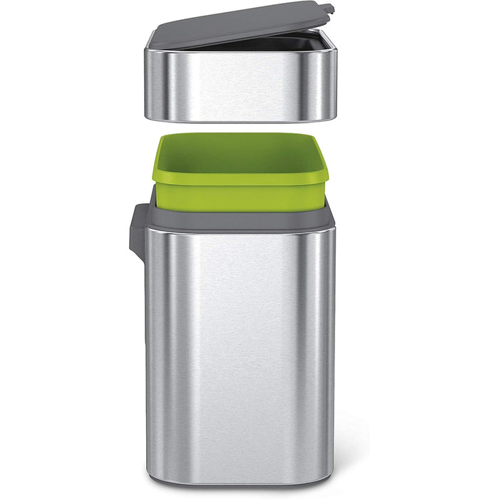 Compost Caddy - Brushed Stainless Steel