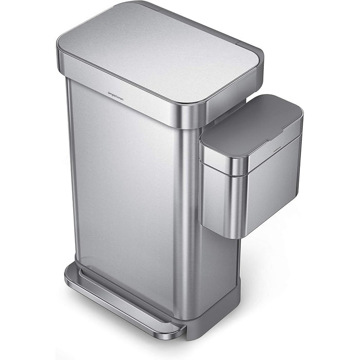 Compost Caddy - Brushed Stainless Steel