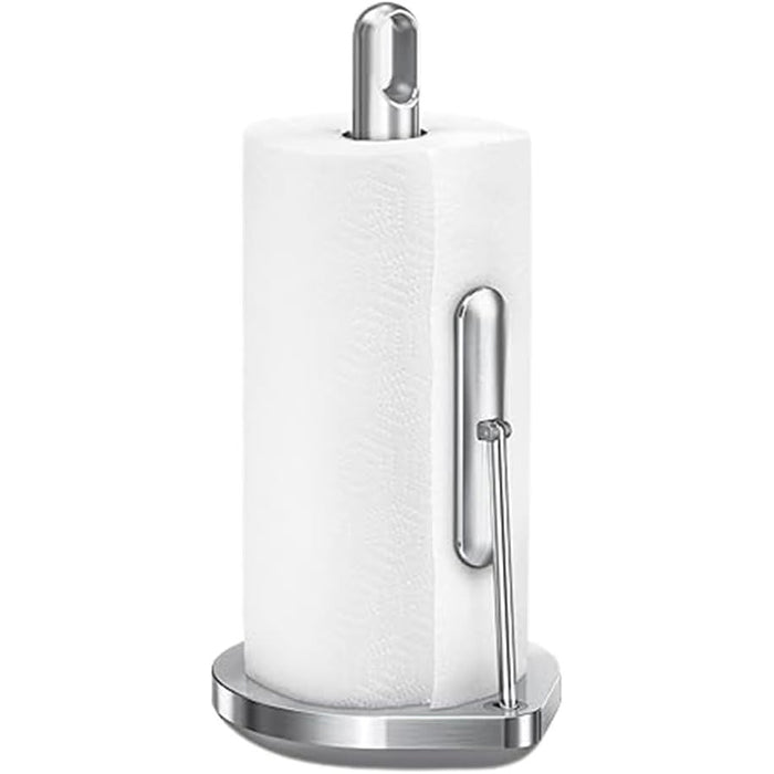 tension arm paper towel holder brushed