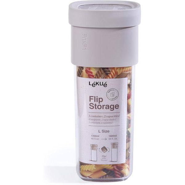 FLIP STORAGE L LIGHT BROWN