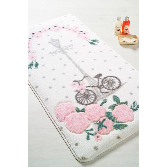 Bath mat Confetti Vintage Bike Pink  60x100