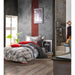 Single Bed Set ROCK RED