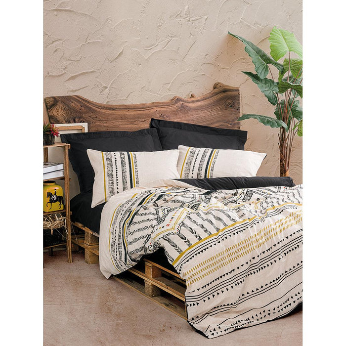 Double Bed Set ELVIRA BLACK