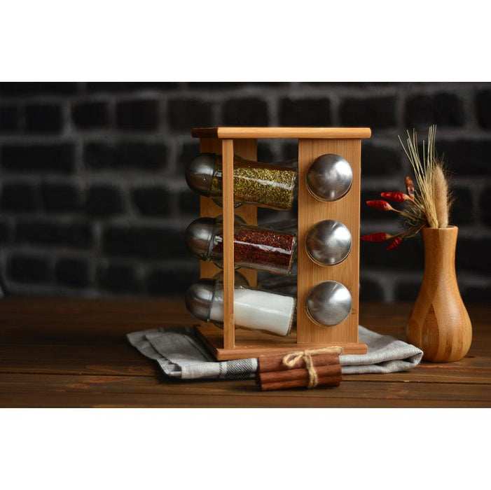 Fontina - Rotating Spice Rack with 12 Bottles