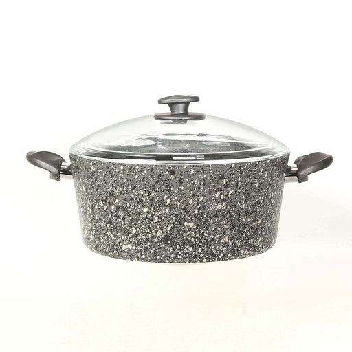 24 CM CASSEROLE- NATURE STONE GREY