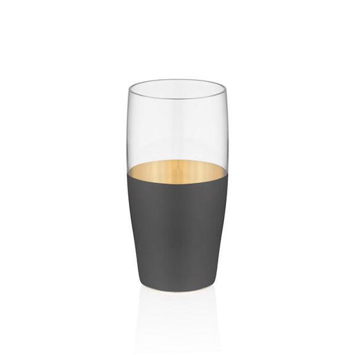 Vision Black 6 Pcs Water Glass