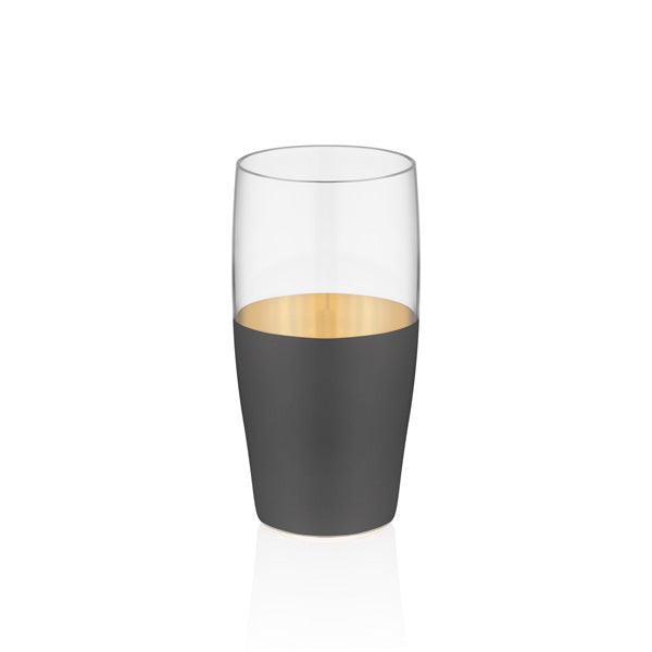 Vision Black 6 Pcs Water Glass