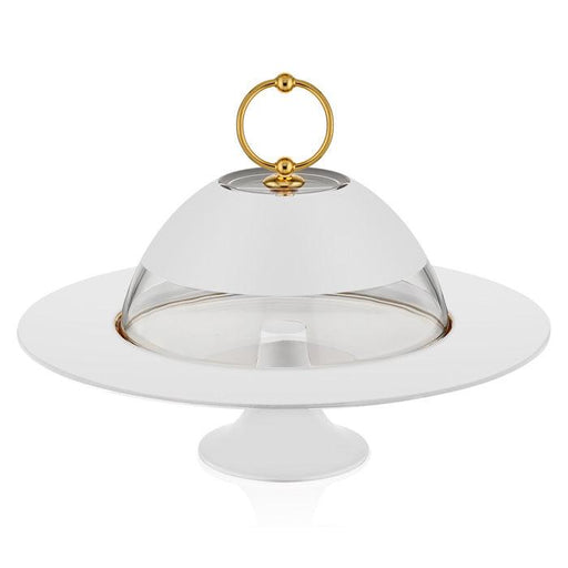 Vision White With Lid Serving Plate