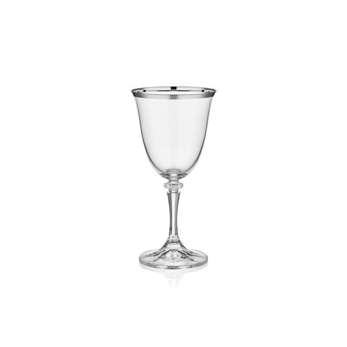 STEMWARE GLASS 6 PCS DALIA PLATINUM