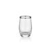 SHORT DRINK GLASS 6 PCS DALIA PLATINUM