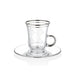 TEA SET W/HANDLE 12 PCS DALIA PLATINUM