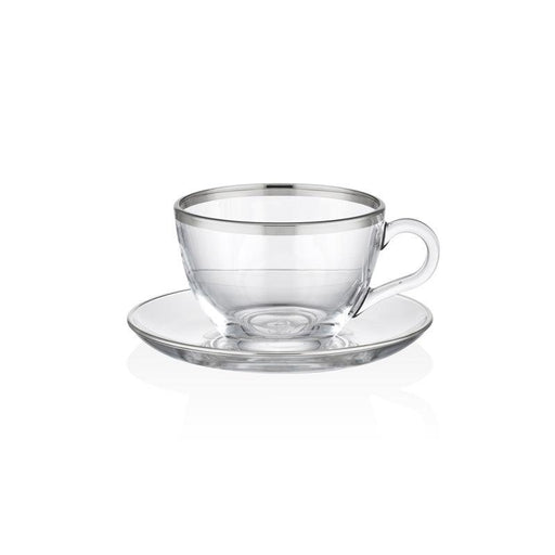 TEA CUP SET 12 PCS DALIA PLATINUM