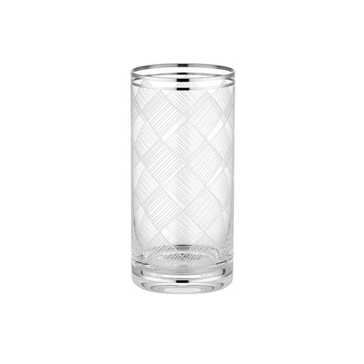 LONG DRINK GLASS 6 PCS KARO PLATINUM