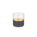 SHORT DRINK GLASS 6 PCS VISION BLACK