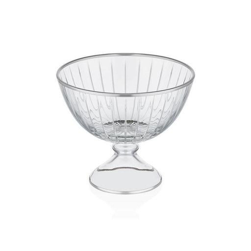 BOWL W/STAND 23.5 CM ACCADEMIA PLATINUM