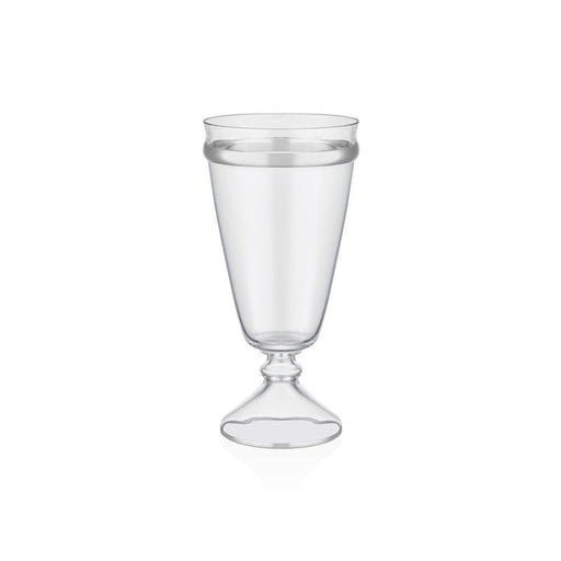 VASE W/STAND DALIA PLATINUM